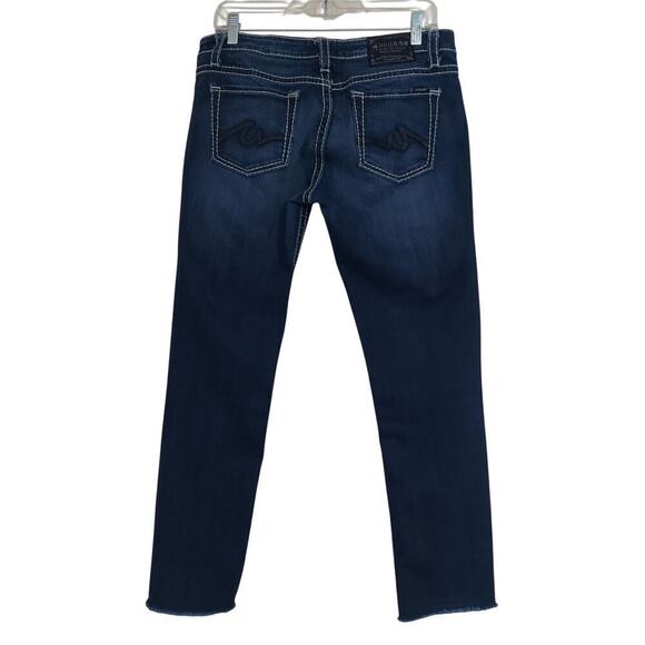 Anoname Women's Paris Skinny Mid-Rise Dark Wash Denim Jeans - Picture 3 of 7